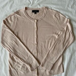 Banana Republic Blush Crewneck Button Cardigan